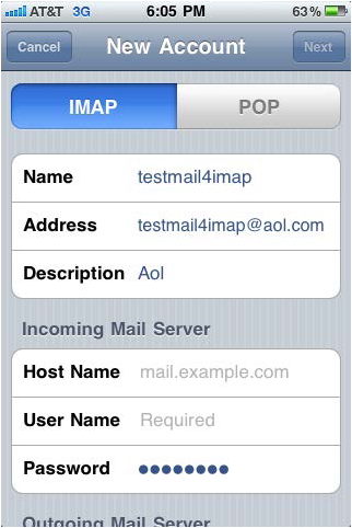 what is incoming mail server host name for gmail