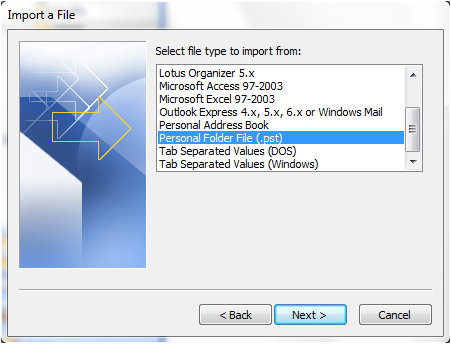 Gmail Outlook 2007 image14