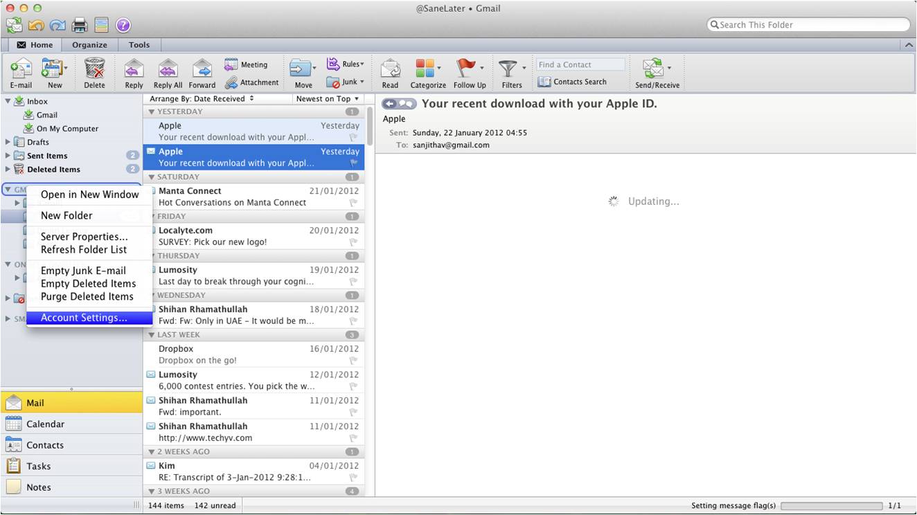 Cómo Agregar Una Cuenta De Gmail A Outlook Para Mac Versión 14.7.7