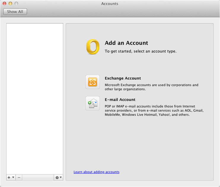 setting up bellsouth email on outlook for mac
