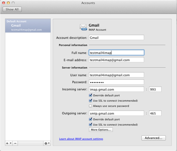 set up gmail accoun on outlook for mac