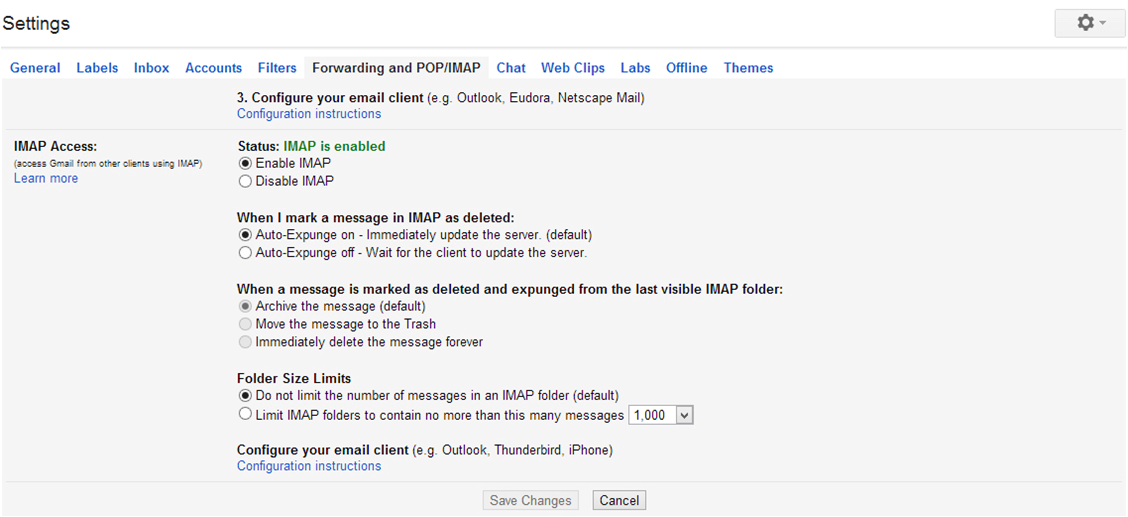 configure outlook 2013 for gmail pop3